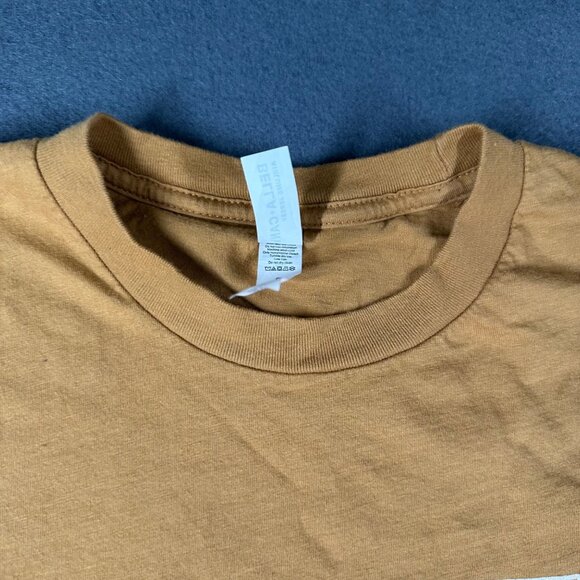 The Duck Coffee Small Yellow Gold Long Sleeve Graphic T-Shirt Wichita Fals Texas - Picture 3 of 7